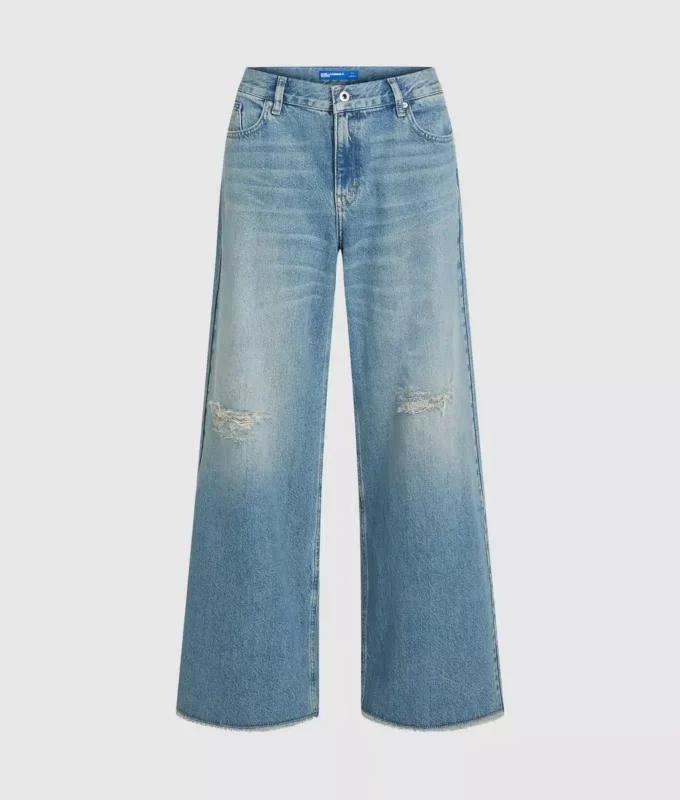 Düşük bel geniş paça jean Düşük bel geniş paça jean