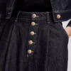 DÜĞMELİ GENİŞ BACAKLI JEAN DÜĞMELİ GENİŞ BACAKLI JEAN