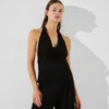 ÇİÇEK PLİSİ HALTER ÜST ÇİÇEK PLİSİ HALTER ÜST