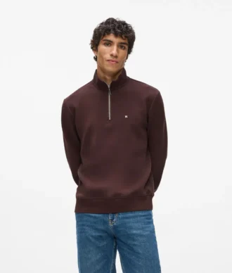 Çeyrek fermuarlı sweatshirt