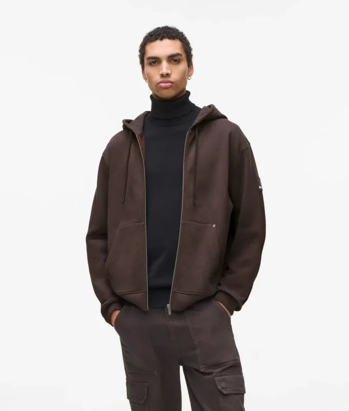Fermuarlı kapüşonlu sweatshirt Fermuarlı kapüşonlu sweatshirt