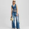 FRINGED DENIM ÜST FRINGED DENIM ÜST