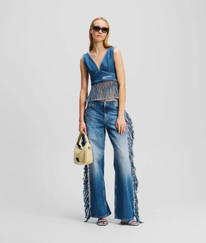 FRINGED DENIM ÜST FRINGED DENIM ÜST