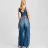 FRINGED RELAXED JEANS FRINGED RELAXED JEANS