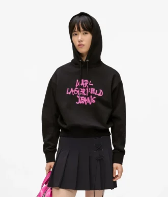 Graffiti kapüşonlu sweatshirt