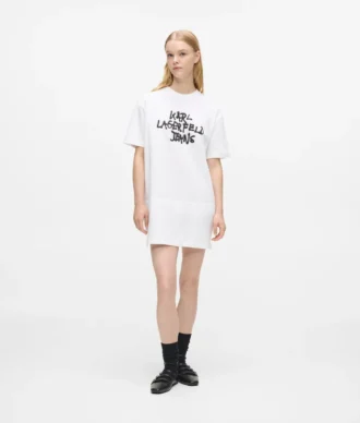 Graffiti T-shirt elbise
