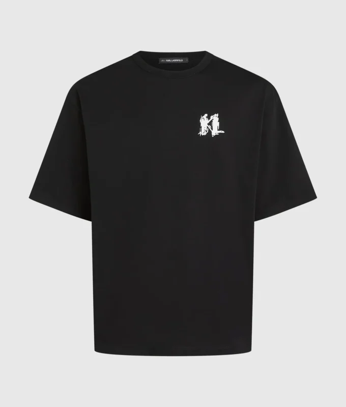 Grafik Monogram Tişört Grafik Monogram Tişört