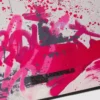 Grafiti desenli omuz çantası Grafiti desenli omuz çantası