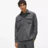 Göğüs cepli overshirt Göğüs cepli overshirt