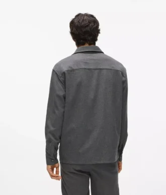 Göğüs cepli overshirt