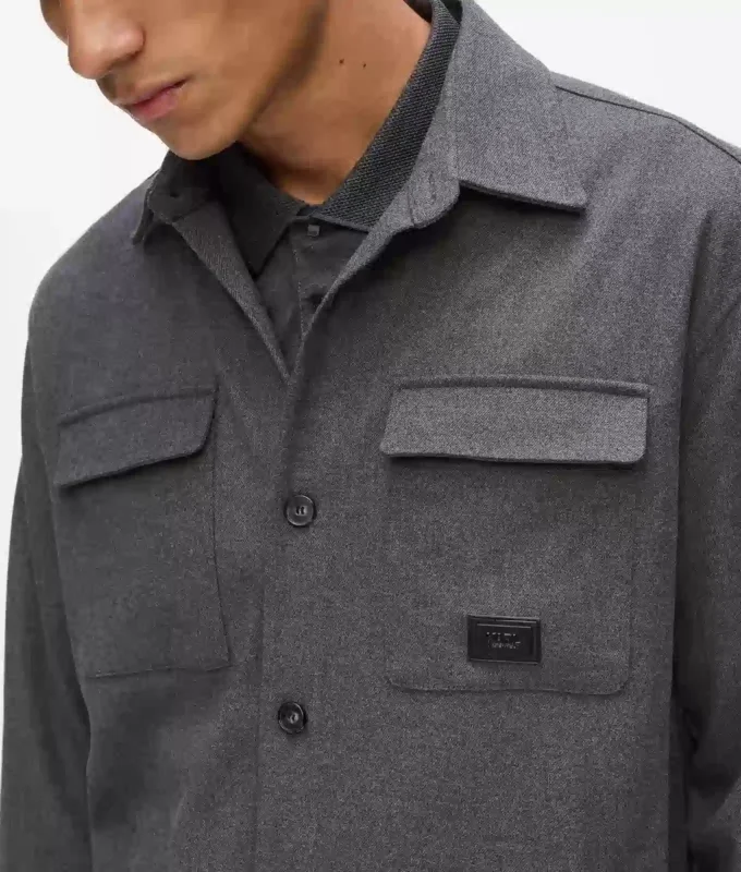 Göğüs cepli overshirt Göğüs cepli overshirt