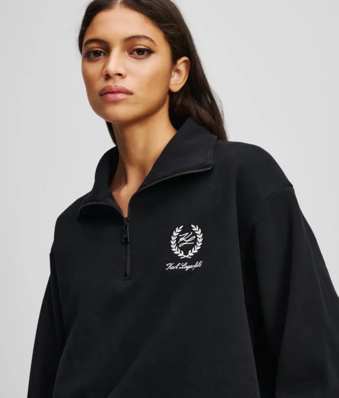 HOTEL KARL LOUNGEWEAR YARIM FERMUARLI SWEATSHIRT HOTEL KARL LOUNGEWEAR YARIM FERMUARLI SWEATSHIRT