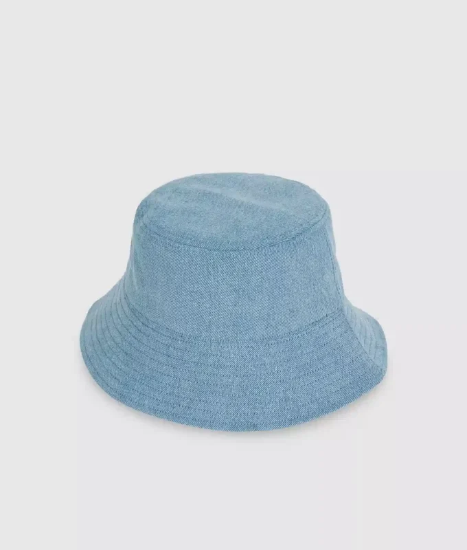 Çift taraflı denim kova şapka Çift taraflı denim kova şapka