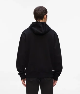 Ikon baskılı kapüşonlu sweatshirt
