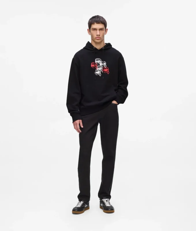 Ikon baskılı kapüşonlu sweatshirt Ikon baskılı kapüşonlu sweatshirt
