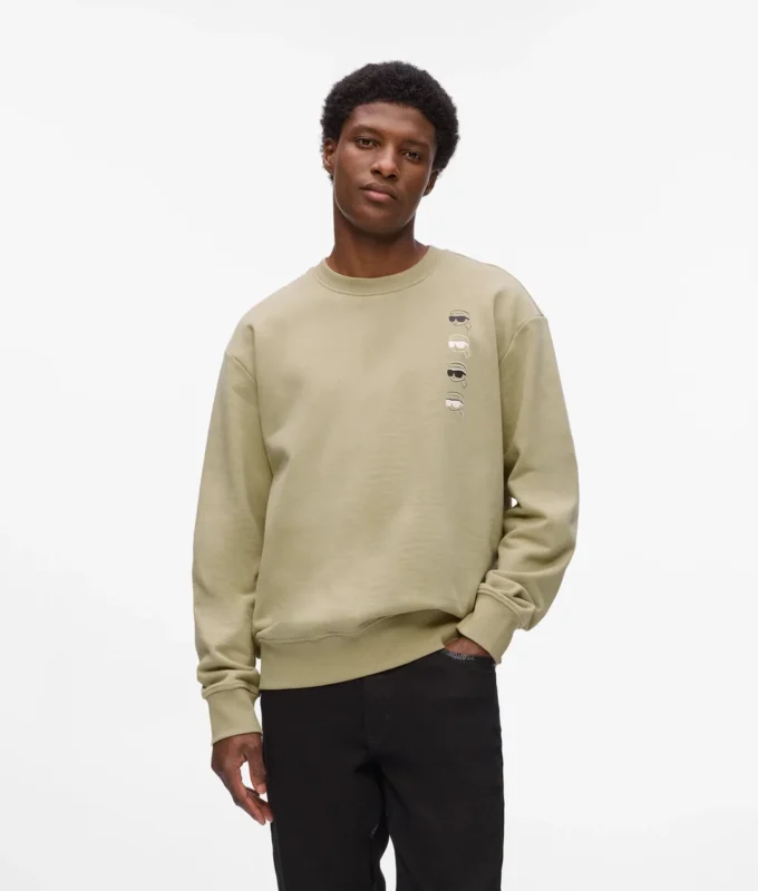 Ikon baskılı sweatshirt Ikon baskılı sweatshirt