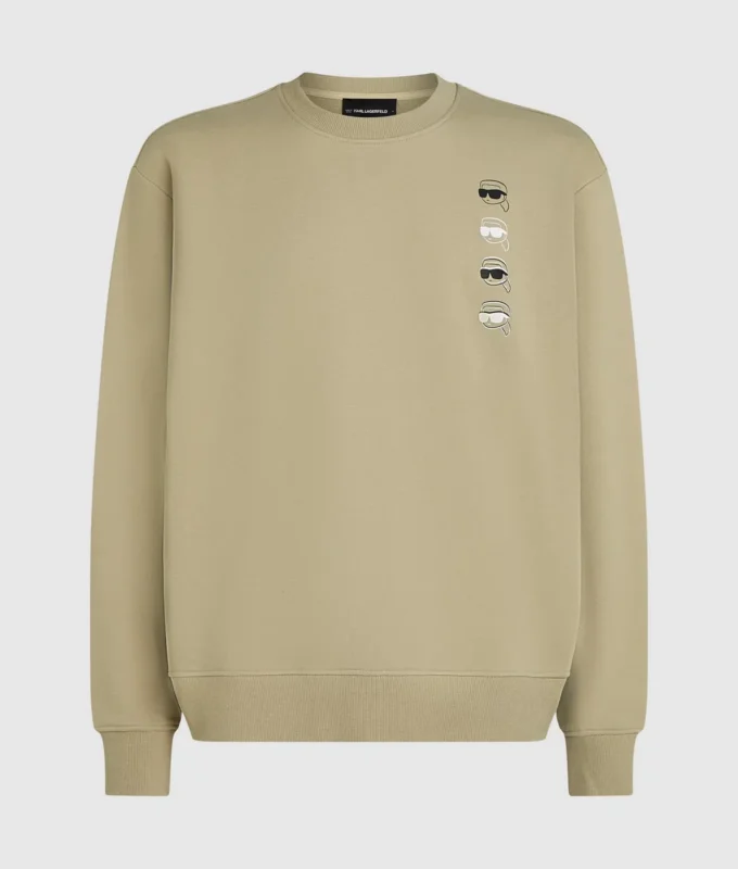 Ikon baskılı sweatshirt Ikon baskılı sweatshirt