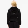 Ikon büzgülü fermuarlı kapüşonlu sweatshirt Ikon büzgülü fermuarlı kapüşonlu sweatshirt