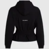 Ikon büzgülü fermuarlı kapüşonlu sweatshirt Ikon büzgülü fermuarlı kapüşonlu sweatshirt