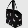 Ikon Choupette baskılı alışveriş çantası Ikon Choupette baskılı alışveriş çantası