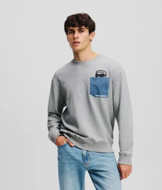 IKON DENIM CEPLİ SWEATSHIRT IKON DENIM CEPLİ SWEATSHIRT