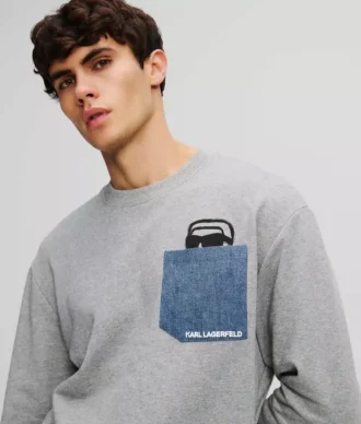 IKON DENIM CEPLİ SWEATSHIRT IKON DENIM CEPLİ SWEATSHIRT