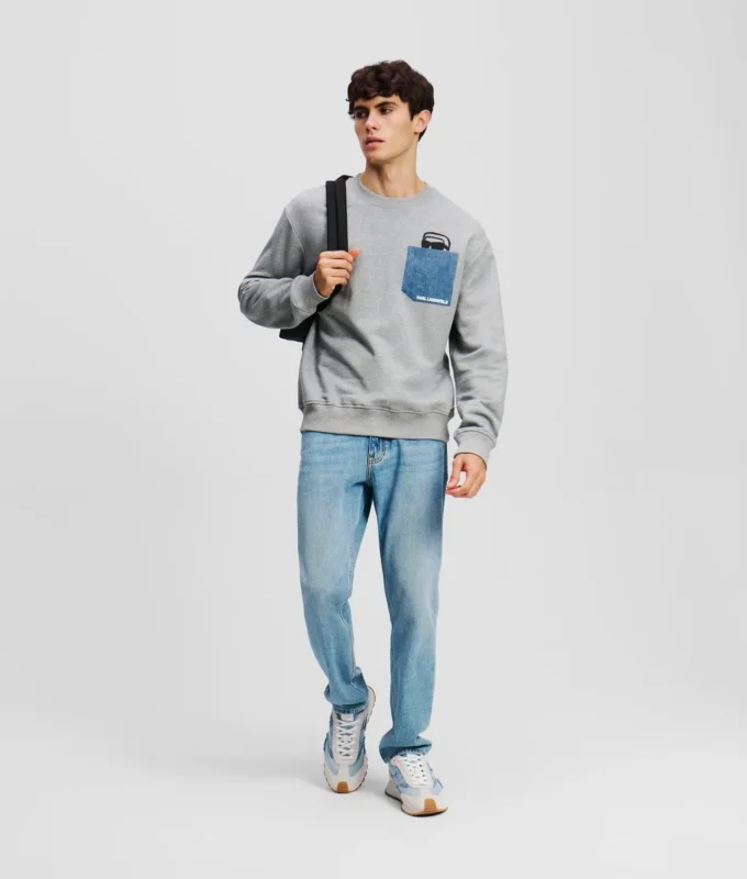 IKON DENIM CEPLİ SWEATSHIRT IKON DENIM CEPLİ SWEATSHIRT