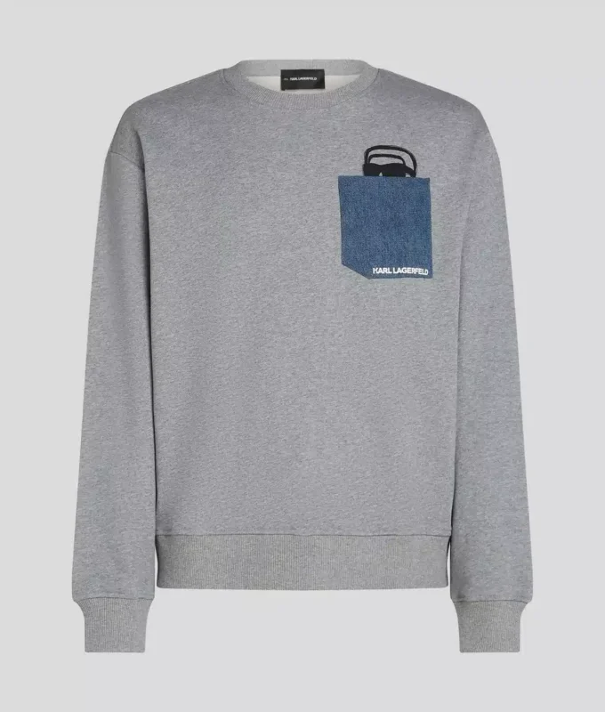 IKON DENIM CEPLİ SWEATSHIRT IKON DENIM CEPLİ SWEATSHIRT