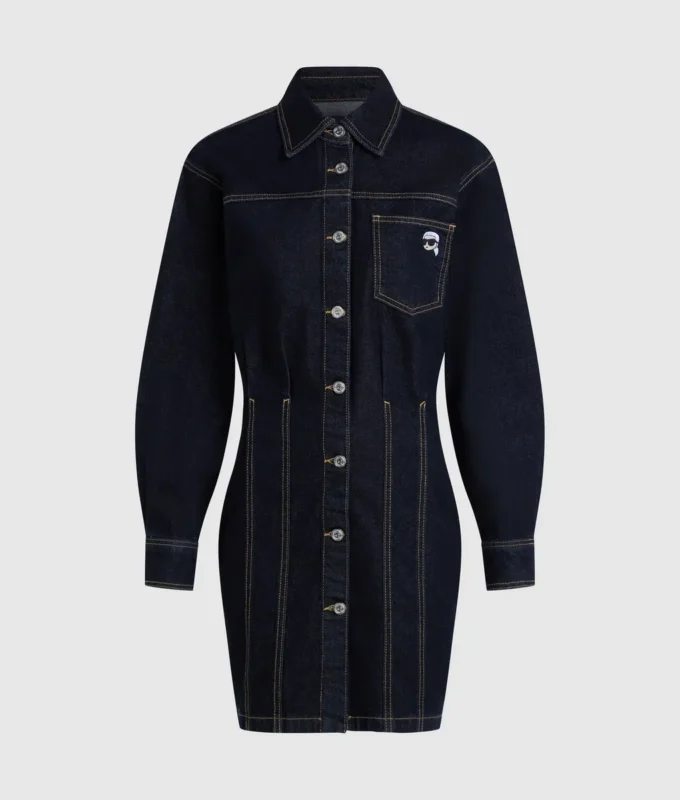 Ikon denim gömlek elbise Ikon denim gömlek elbise