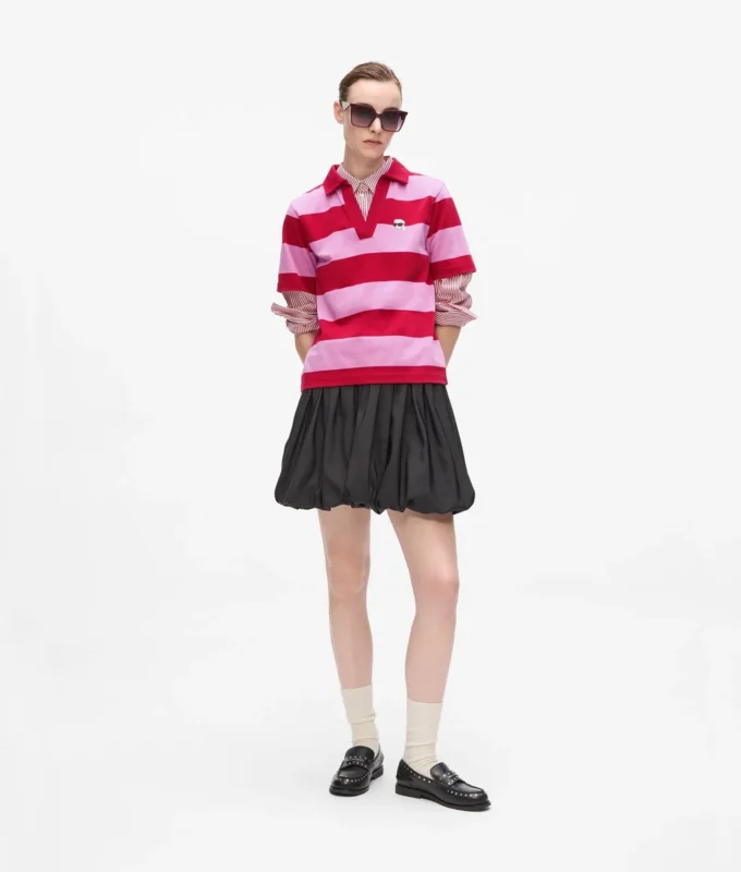 Ikon çizgili polo gömlek Ikon çizgili polo gömlek