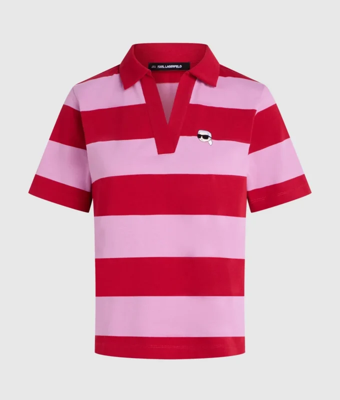 Ikon çizgili polo gömlek Ikon çizgili polo gömlek