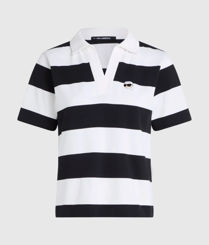 Ikon çizgili polo gömlek Ikon çizgili polo gömlek