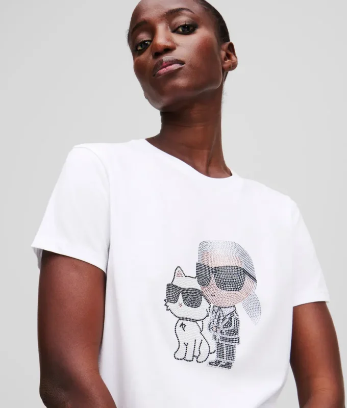IKON KARL & CHOUPETTE RHINESTONE TİŞÖRT IKON KARL & CHOUPETTE RHINESTONE TİŞÖRT