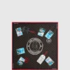 Ikon Monogram seyahat damgaları fular Ikon Monogram seyahat damgaları fular