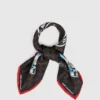 Ikon Monogram seyahat damgaları fular Ikon Monogram seyahat damgaları fular