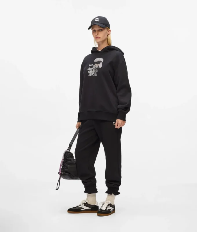 Ikon rhinestone kapüşonlu sweatshirt Ikon rhinestone kapüşonlu sweatshirt