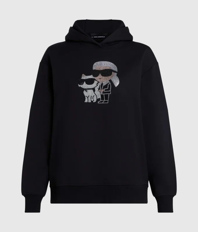 Ikon rhinestone kapüşonlu sweatshirt Ikon rhinestone kapüşonlu sweatshirt