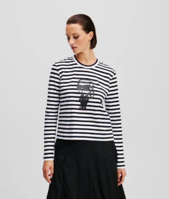 IKON STRIPE UZUN KOLLU TİŞÖRT
