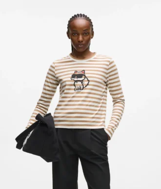 IKON STRIPE UZUN KOLLU TİŞÖRT