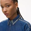 Çivili denim gömlek Çivili denim gömlek
