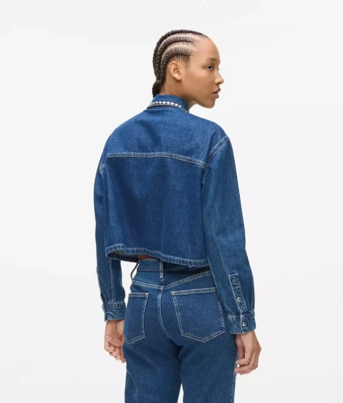 Çivili denim gömlek Çivili denim gömlek