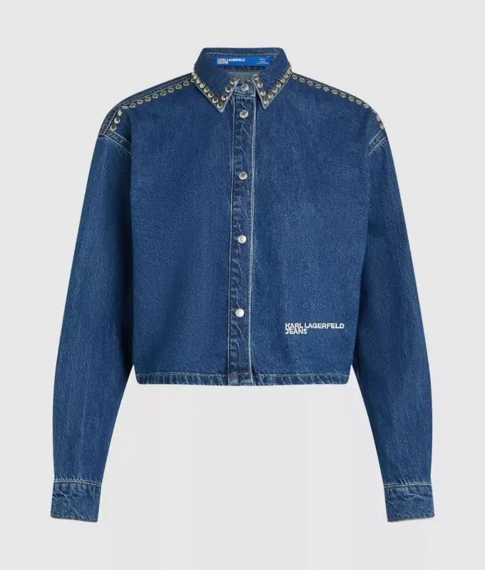 Çivili denim gömlek Çivili denim gömlek