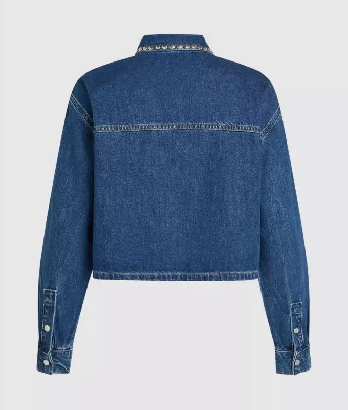 Çivili denim gömlek Çivili denim gömlek