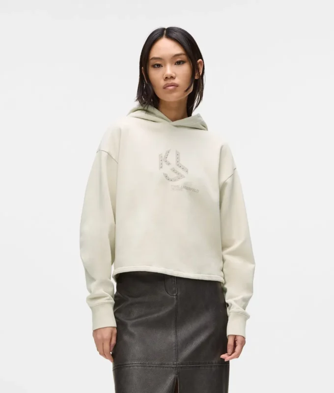 Çivili Monogram kapüşonlu sweatshirt Çivili Monogram kapüşonlu sweatshirt
