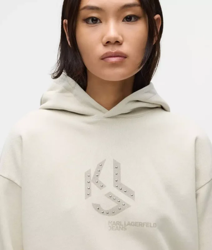Çivili Monogram kapüşonlu sweatshirt Çivili Monogram kapüşonlu sweatshirt