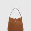 K/Autograph asma kilitli süet hobo çanta K/Autograph asma kilitli süet hobo çanta