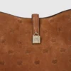 K/Autograph asma kilitli süet hobo çanta K/Autograph asma kilitli süet hobo çanta