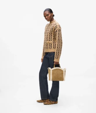 K/Circle küçük shearling tote çanta K/Circle küçük shearling tote çanta