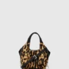 K/Hardware mini leopar desenli tote çanta K/Hardware mini leopar desenli tote çanta
