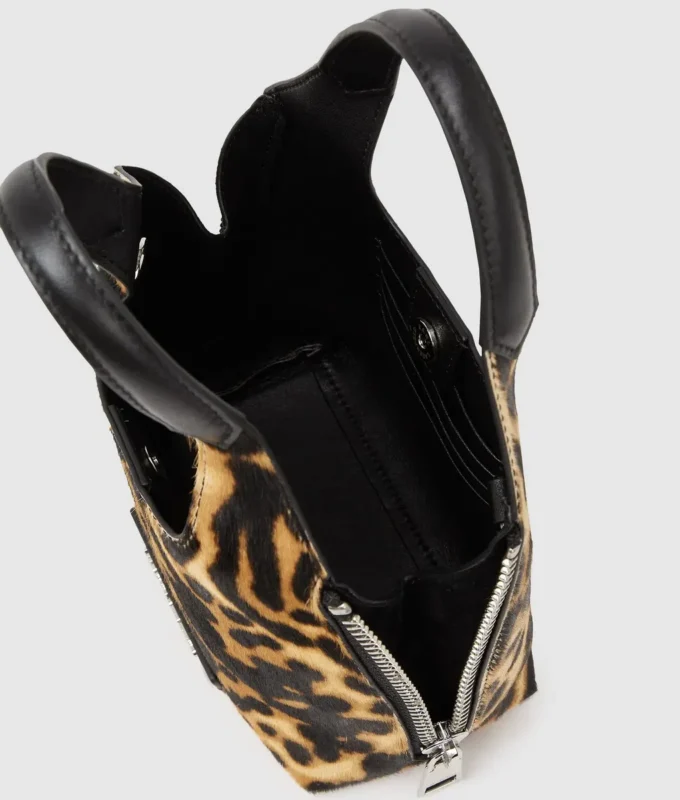 K/Hardware mini leopar desenli tote çanta K/Hardware mini leopar desenli tote çanta